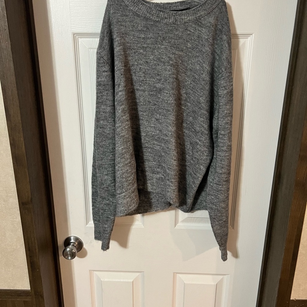 Soft Gray Knit Sweater